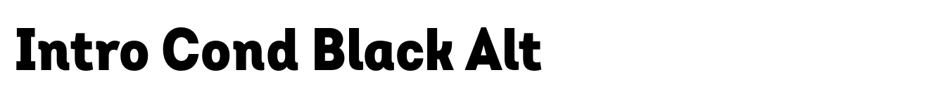 Intro Cond Black Alt